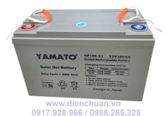Ắc quy viễn thông Yamato 12V 100Ah NP100-12 bình Gel
