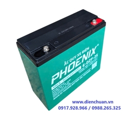 Ắc quy Phoenix 12V-25Ah 6-DZF-25 ( Ắc quy xe đạp điện- loa kéo - thắp sáng- UPS, hãng Phoenix 6-DZF-25/ 25Ah)