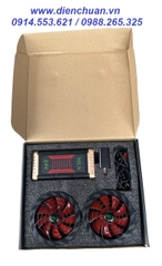 Bộ pin lithium ( Li-ion) 24V 94000mAh + 2 Quạt - dùng cho áo điều hòà chống nắng Japan MLS 24V 94000mah