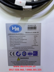 Tấm pin năng lượng mặt trời Mono 200W 18V ( Hames 200m-36)