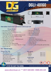 Pin Lithium 48V-160AH( DGLI-481600) dùng cho xe điện- xe golf- xe nâng