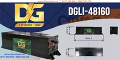 Pin Lithium 48V-160AH( DGLI-481600) dùng cho xe điện- xe golf- xe nâng