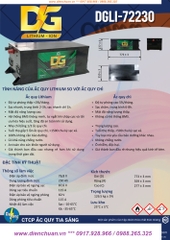 Pin Lithium 72V-230AH ( DGLI-722300 ) dùng cho xe điện- xe golf- xe nâng