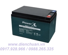 Ắc quy  Power XL 12V-15Ah TNE12-15 - Ắc quy  xe đạp điện xả sâu Deep Cycle AGM GEL 15Ah thương hiệu Power XL