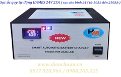 Máy sạc ắc quy tự động Hames 24V-250Ah HM-2425 LCD