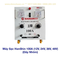 Máy sạc ắc quy Hanshin 100A 12V-24V-36V-48V Dây Nhôm