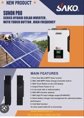 Biến tần- inverter SAKO 4.2KVA/4200W/24V PV 90-450V ( SUNON-ECO 4.2KVA)