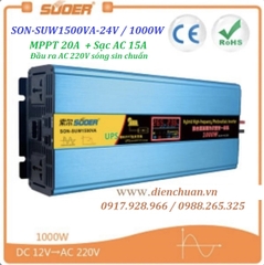 Kích điện Suoer 24V 1500VA SON-SUW1500VA ( Inverter Solar Suoer 1500VA/1000W 24V )