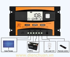 Bộ điều khiển chuyển đổi sạc năng lượng mặt trời 10A 12V-24V SUOER  CT-C1210