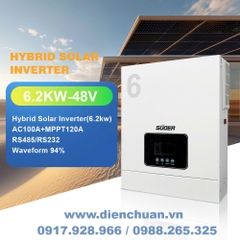 Biến Tần Năng Lượng Mặt Trời 6200W 48V có cài áp Wifi, Suoer VMS-V-6.2KW-48-H
