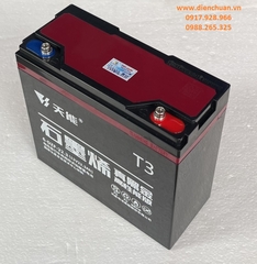 Ắc quy xe máy điện TIANNENG T3 6-DZF-22.3 ( 12V 22.3Ah) / Ắc quy Thiên Năng ( 天能 ) hàng nội địa số 1 Trung Quốc