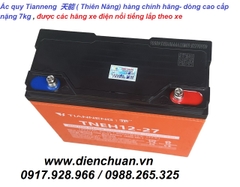 Ắc quy xe máy điện TIANNENG 12V 27Ah / Ắc quy Thiên Năng TNEH12-27 số 1 Trung Quốc