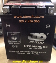 Ắc quy xe máy 12V-12Ah UTX14AHL-BS