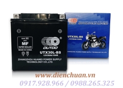 Ắc quy xe máy moto UTX30L-BS 12V 28Ah ( Motorcycle Battery UTX30L-BS/YTX30L-BS 12V28AH/10HR)