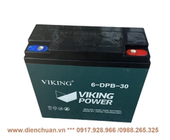 Bình ắc quy xe máy điện 12V 30Ah VIKING 6-DPB-30