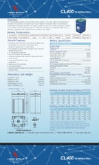 Ắc quy Vision CL400 (2V 400Ah ) 