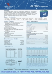 Ắc quy Vision CL1000 ( 2V 1000Ah ) 