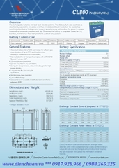 Ắc quy Vision CL800 ( 2V 800Ah )