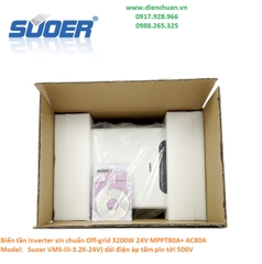 Kích điện-Biến tần Solar Suoer 5Kw 48V/ Inverter Off-grid 5000W 48V MPPT80A+ AC60A (Suoer VMS-III-5K-48V)