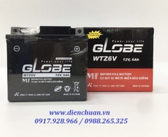 Bình Ắc Quy Xe Máy GLOBE WTZ6V (12V 6AH ) dùng cho LEAD, NOZZA, AirBlade, SH MODE, SH Việt Nam