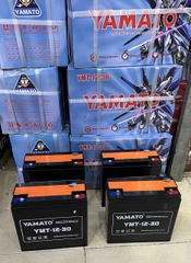 Bộ 4 bình ắc quy xe máy điện 48V-30Ah YAMATO/ Ắc quy Yamato 48V 30AH
