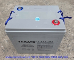 Ắc quy Yamato 3-EVF-250 ( 6V-250Ah ) dùng cho xe điện du lịch, xe golf, xe nâng