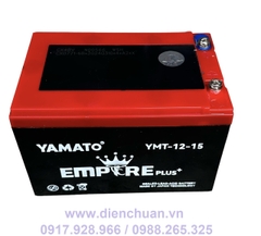 Ắc quy xe đạp điện 12V 15Ah Yamato Vua 6-DPB-15/ 6-FM-15/ YMT-12-15