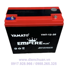 Ắc quy xe máy điện 12V 30Ah YAMATO VUA 6-DPB-30/ 6-FM-30/ YMT-12-30