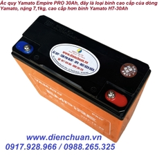 Ắc quy Yamato Empire Pro 12V-30AH dòng cao cấp nặng 7.1kg
