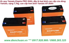 Ắc quy Yamato Empire Pro 12V-30AH dòng cao cấp nặng 7.1kg- Bình xước móp góc do vận chuyển, mới 100%- Bán thanh lý giá rẻ