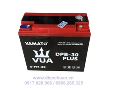 Ắc quy xe máy điện 12V 30Ah YAMATO VUA 6-DPB-30/ 6-FM-30/ YMT-12-30