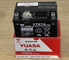 Ắc quy xe máy Yuasa YTX7A ( 12V 7Ah/10 HR)