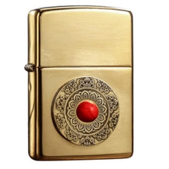 Bật lửa zippo chính hãng Mỹ gương đọc ngọc đỏ