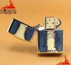 Zippo Armor Copper Wolf dập nổi 3