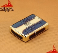 Zippo Armor Copper Wolf dập nổi 4