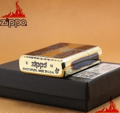 Zippo Armor Copper Wolf dập nổi 1