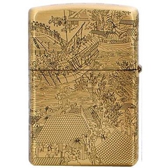 Zippo tranh thủy mạc khắc 4 mặt 2