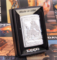 Zippo lưỡng long tranh châu