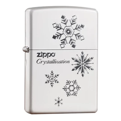 zippo tuyết trắng