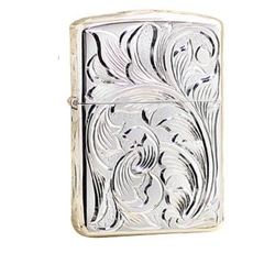 Zippo Armor bạc hoa văn 5 mặt 