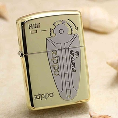 zippo dập nổi vỉ đá