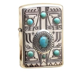 zippo ngọc hoa văn cổ