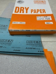 Giấy ráp Riken A35PM, nhám tờ Riken A35PM, nhám trắng khô
