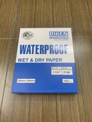 Giấy giáp CP35 RIKEN P180 kích thước 9''x11'' màu xám chịu nước 5