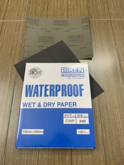Giấy giáp CP35 RIKEN P400 kích thước 9''x11'' màu xám chịu nước 6