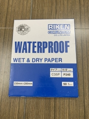 Giấy nhám chịu nước P240, hãng Riken, mã CP35, kích thước 9''x11'' 4