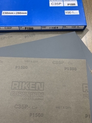Giấy nhám tờ Riken CP35, độ nhám P1500, kích thước 9''x11'', màu đen 6
