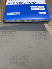 Giấy ráp mịn P1000 Riken CP35, kích thước 230mmx280mm, màu đen 4