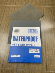 Giấy ráp mịn P2500 Riken CP35, kích thước 230mmx280mm, màu đen 7