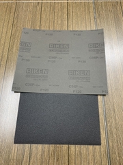Giấy ráp thô P120 RIKEN CP35 kích thước 9''x11'' chịu nước màu xám 1